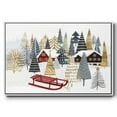 thumbnail image 1 of Christmas Chalet Collection A - Framed Gallery Wrapped Holiday Canvas - 25 x 37 - White Frame, 1 of 9