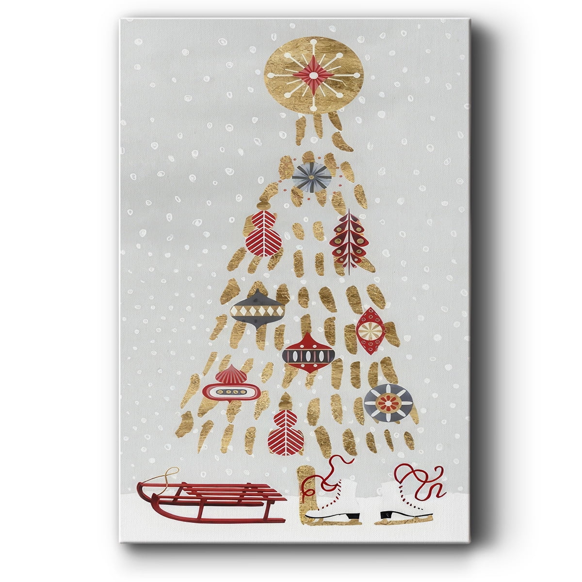 Christmas Chalet Collection B- Gallery Wrapped Canvas