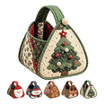 thumbnail image 1 of Christmas Character Quilted Carry Basket – DIY Fabric Storage Basket Craft Kit with Holiday Characters, Decorative Home Organizer Sewing Set, Handmade Gift Idea, 1 of 8