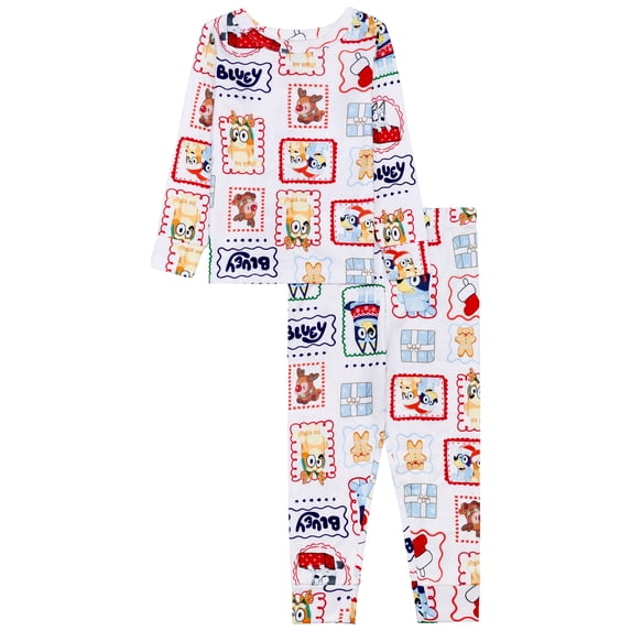 Christmas Character Toddler Long Sleeve and Pant Pajama Set, Sizes 12M-5T
