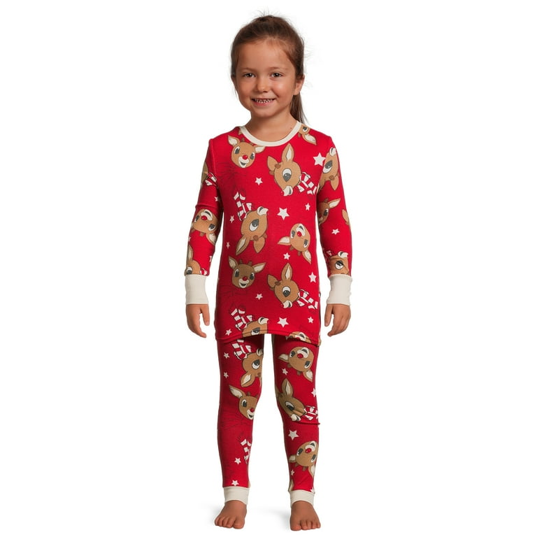 Christmas Character Toddler Snug Fit Pajama Set 2 Piece Sizes 12M 5T Walmart