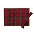 thumbnail image 1 of Christmas Checkered Tartan Placemats Set of 18 x 12 Inch - Plaid Xmas Place Mats, Heat Resistant Washable Table Mats for Dining/Parties/Holiday Decor, 1 of 6