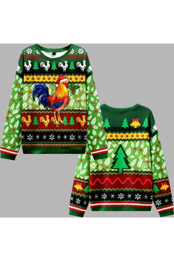 Christmas Chicken 3D Christmas Sweater