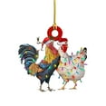 Christmas Chicken Car Hanging Christmas for Chandeliers with Hooks