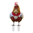 thumbnail image 1 of Christmas Chicken Yard Stake – Outdoor Garden Decoration for Christmas – Acrylic Chicken Ground Plug Ornament for Farm, Lawn, or Pathway Decor, 1 of 5