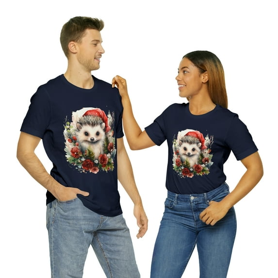 Christmas Child Animals Celebration Classic Unisex Jersey Short Sleeve Tee