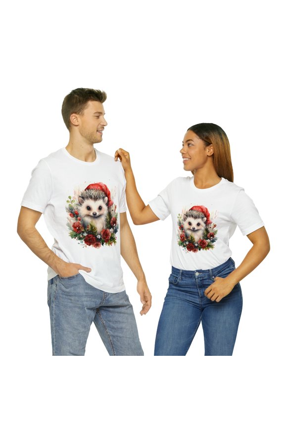 Christmas Child Animals Celebration Classic Unisex Jersey Short Sleeve Tee