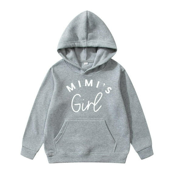 Christmas Children's Fashion Hooded Pullover Casual Winter Letters English Print Pocket Decoration Children's Clothing Sweatshirt