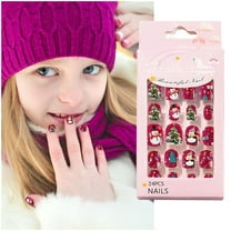 Christmas Children’s Nail Stickers - 24pc Cute Wearable Pack for Kids 24PCS