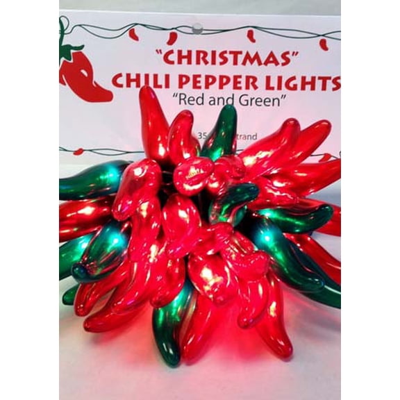 Christmas Chili Pepper string lights - LED - 50 Peppers per string - party holiday- 13.5 ft - free ship