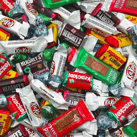 Christmas Chocolate Candy Variety Pack - Individually Wrapped, 3 Pound Bag