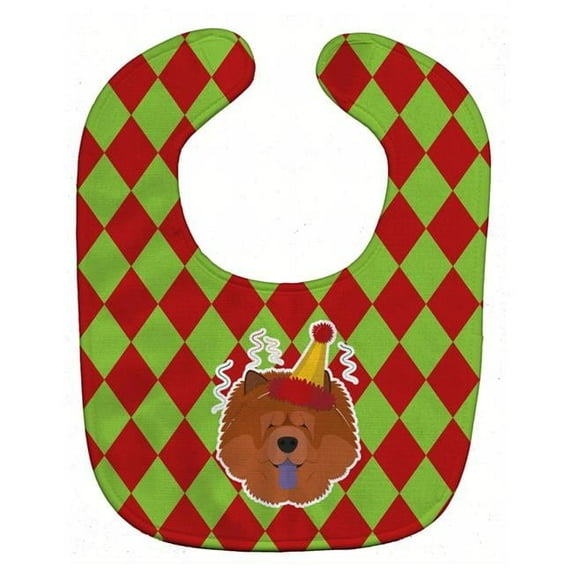 Christmas Chow Chow Baby Bib