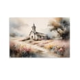 thumbnail image 1 of Christmas Christian Wall Art Country Church Watercolor Art Poster Bible Painting Art Posters Wall Art Painting Canvas Gift Living Room Prints Bedroom Decor Poster Artworks 24x36inch(60x90cm), 1 of 6