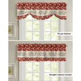 thumbnail image 1 of Christmas Christmas Ball Window Curtain Living Room Kitchen Cabinet Tie-up Valance Curtain Rod Pocket Valance, 1 of 6