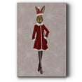 thumbnail image 1 of Christmas Christmas Fashion Bunny- Gallery Wrapped Canvas, 1 of 9