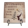 thumbnail image 1 of Christmas Christmas Find Us Plaque Ceramic Snowmen Star Tree 66471, 1 of 3