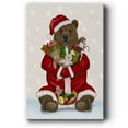 thumbnail image 1 of Christmas Christmas Present Bear Hug- Gallery Wrapped Canvas, 1 of 9