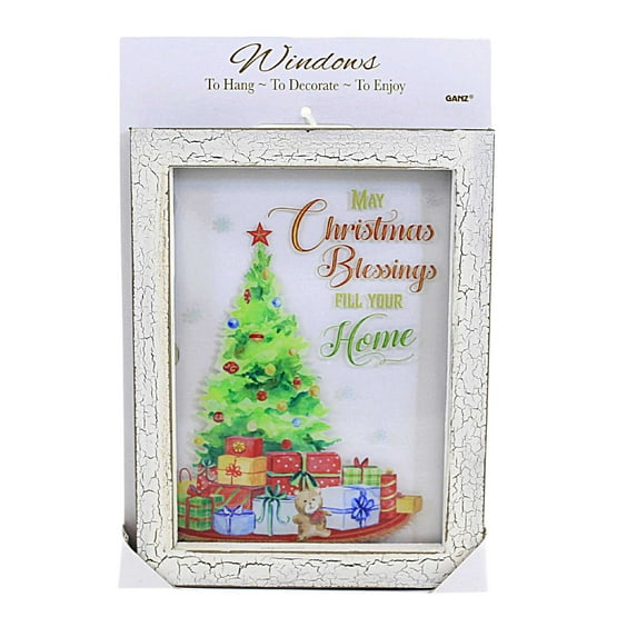 Ganz 6.00In Christmas Spirit Plaques, Wood, Family Blessing Peace Ex23287 Blessings
