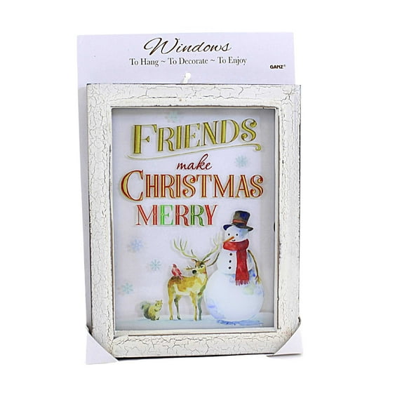 Ganz 6.00In Christmas Spirit Plaques, Wood, Family Blessing Peace Ex23287 Friends