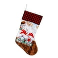 Christmas Christmas Stockings Holiday Chair Covers Plaid Christmas