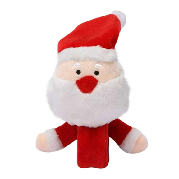 Christmas Clapping Bracelet,Christmas Clapping Ring,Cute Fleece Doll Bracelet,Cute Snowman Santa Claus Elk Practical Christmas Toy Christmas Children Decoration