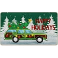 thumbnail image 1 of Christmas Classic Movie Decorative Front Door Mat, Xmas Vacation Happy Holiday Doormat Indoor Outdoor Non-Slip Floor Entryway Rug, Funny Winter Car Pine Tree Home Kitchen Decoration 17x30 Inch, 1 of 6
