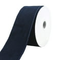 thumbnail image 1 of Christmas Classic Velvet Wired Ribbon, 2-1/2-inch, 10-yard, Navy, 1 of 1