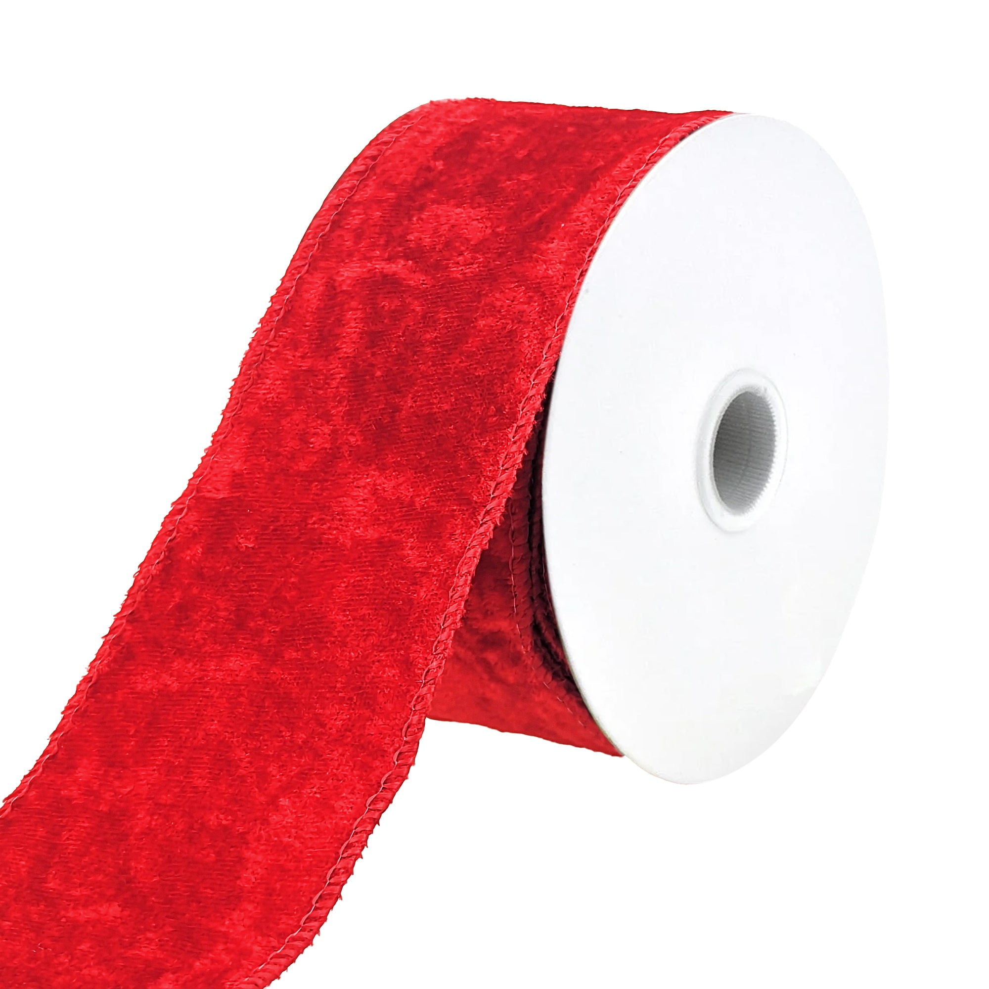 Christmas Classic Velvet Wired Ribbon, 21/2inch, 10yard, Red