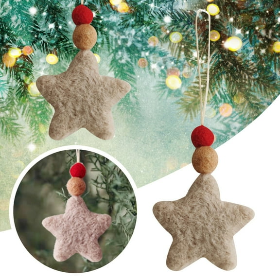Christmas Clearance! 2024 Christmas Ornaments for Kids 2024 Wool Ornaments Christmas Tree Decorations Christmas Gifts Wall Hanging Simple Home Crafts