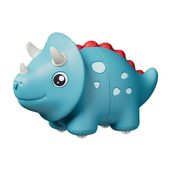 QTOCIO Toddler Toys, Children's Inertial Telescopic Triangular Dinosaur Parent-child Baby Toy. Collision Deformation Dinosaur Toy Car.