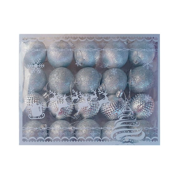 20PCS Large Christmas Balls Ornaments,50mm/2 in Shatterproof Plastic Decorative Xmas Tree Ornaments, Assorted Christmas Ball Ornaments for Wedding Mothers Day Party Decorations