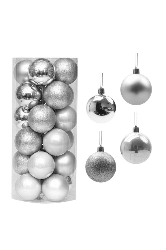 Christmas Clearance, 24-Pack Shatterproof Plastic Christmas Ball Ornaments, 3CM for Trees, Wreaths and More, Christmas Gifts for Women