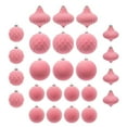 thumbnail image 1 of Christmas 25Pcs Velvet Christmas Balls Flocked Christmas Tree Ball Ornaments,Plastic Balls Xmas Decorative Hanging Ornaments Party Supplies, 1 of 3