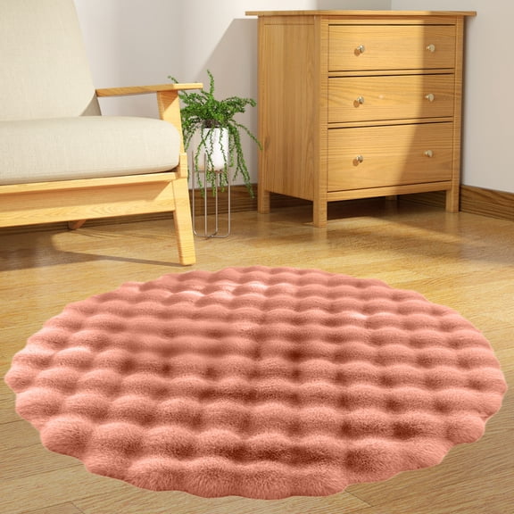Christmas EDHITNR Large Bath Mat, Rubber Mats For Floor, Cream Wind Round Carpet Sofa Round Floor Mat Living Room Tea Table Velvet 23.62x23.62 Inches