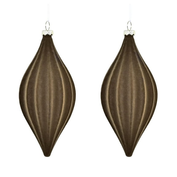 60mm/2.36 inch Christmas Ball 2/Set 2 PCS Shatterproof Christmas Ornaments Christmas Tree Ornament Set Ball Ornaments (Khaki)