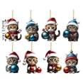 thumbnail image 1 of Christmas 8Pcs Christmas Ornaments Cute Hanging Christmas Pendants Vintage Christmas Tree Decorations Party Supplies, 1 of 9