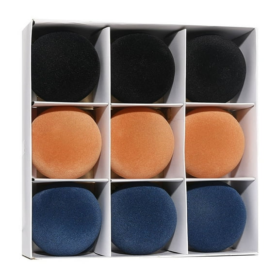 Christmas 9Pcs Velvet Christmas Balls Flocked Christmas Tree Ball Ornaments,Xmas Decorative Hanging Ornaments Christmas Tree Decorations