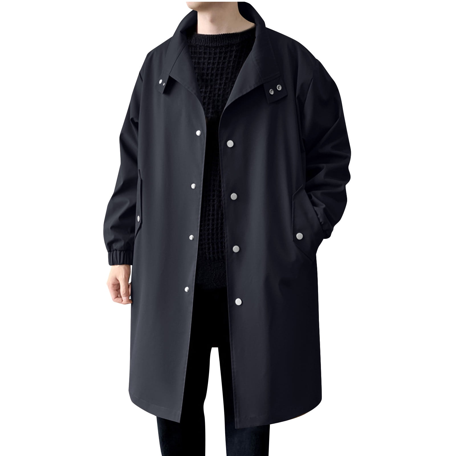 ジャケット・アウター eaphi mulch way collar long trench coat