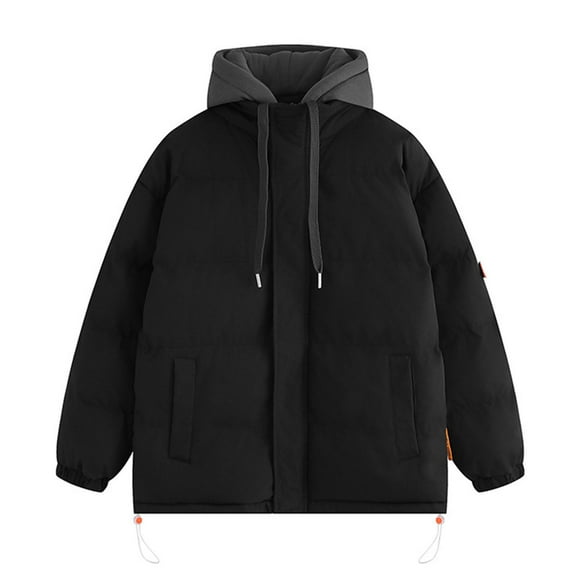 Christmas Clearance! AIEOTT Men Winter Warm Duck Down Jacket Ski Snow Thick Hooded Puffer Coat