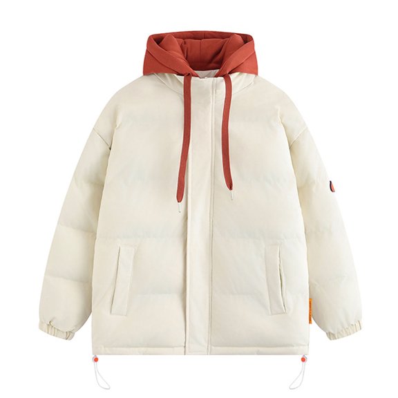 Christmas Clearance! AIEOTT Men Winter Warm Duck Down Jacket Ski Snow Thick Hooded Puffer Coat