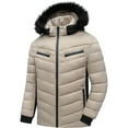 thumbnail image 1 of Christmas Clearance! AIEOTT Mens Puffer Jacket Big and Tall Packable Jacket Zip Up Quilted Jacket Lightweight Puffer Coat Winter Warm Coats, 1 of 5