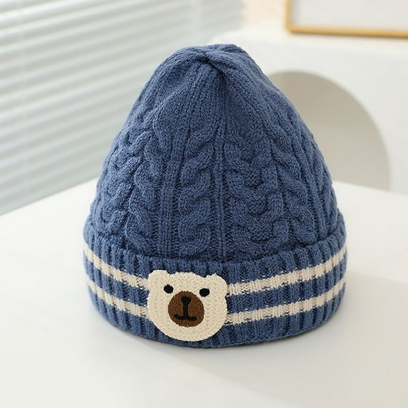 Christmas Clearance! AIEOTT Winter Hats for Kids Cold Weather Unisex Knit Soft Warm Cuffed Beanie Hat Boys and Girls New Year Gifts Cute Hats, 2 Years-9 Years