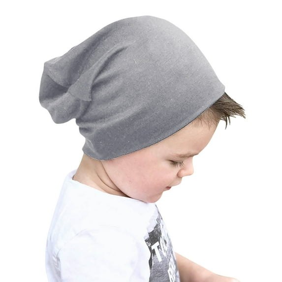 Christmas Clearance! AIEOTT Winter Hats for Kids Fashion Hip Hop Hats Solid Color Knit Hats for Girls Boys, Suitable for 5 Months-6 Years