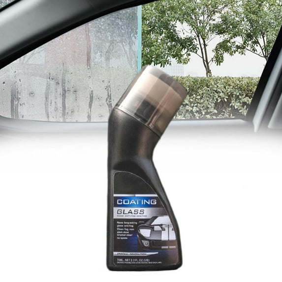 Anti-Fog Glass Coating Spray for Cars, Windshields, and Mirrors | Long-Lasting Visibility Protection | Streak-Free Application | Multi-Surface Use | 70ml Professional Grade Anti-C