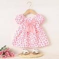 thumbnail image 1 of Xdegoge Toddler Floral Dress Summer Puff Short Sleeve Flowy Casual Cute Dresses 3T Girl Clothes Pink Toddler Beach Dress Vestidos Para Niña Sale, 1 of 7
