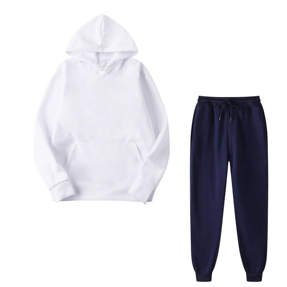 Christmas Clearance! Ohufall 2 Piece Outfits for Women, Fall Winter Outfits Sports Tracksuits Long Sleeve Pullover Hoodies Pants Suit, Sweatshirt for Women Clearance