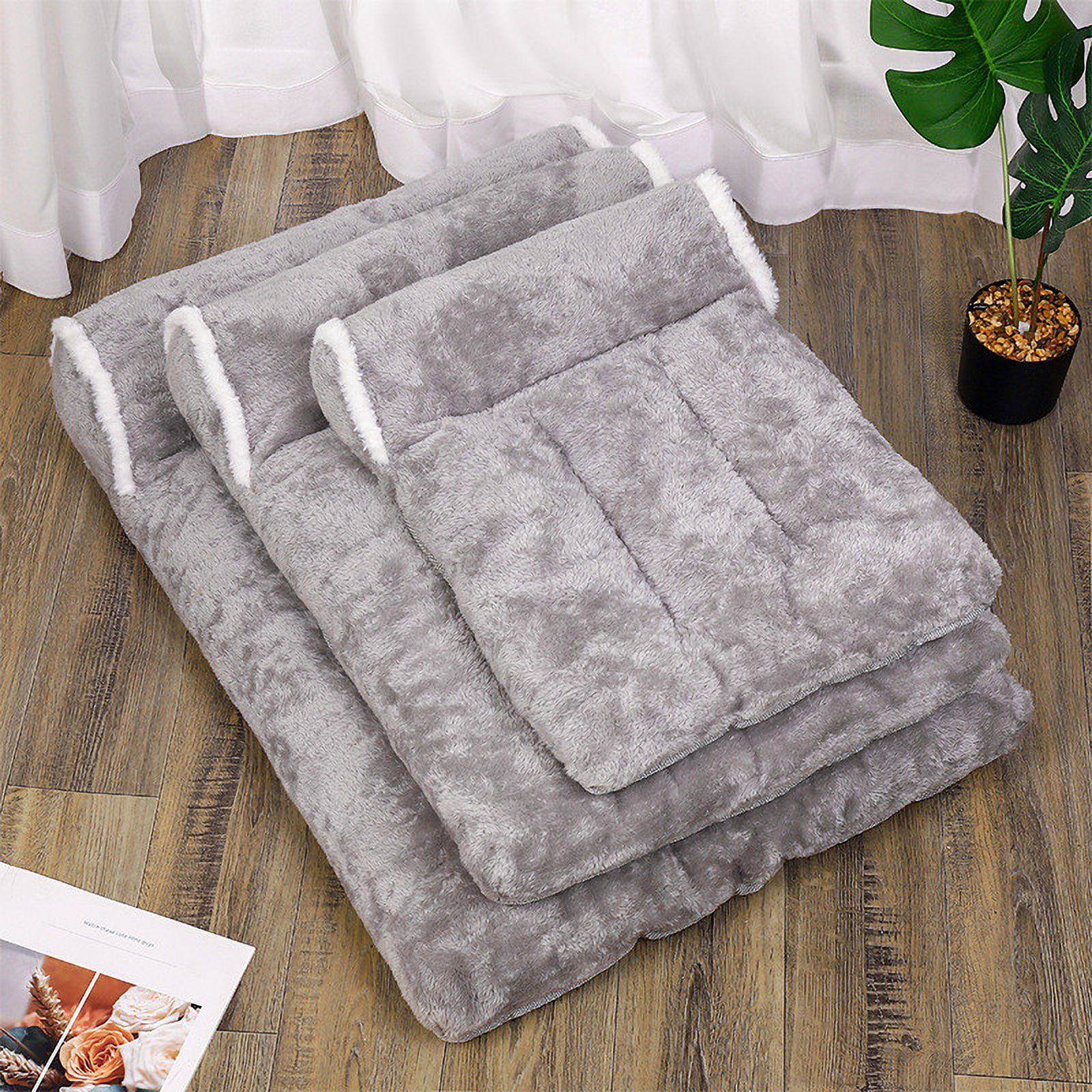 Christmas Clearance CRAMAX Dog Bed Orthopedic Dog Bed Plush with Carton Foam Cotton Removable