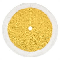 Christmas Christmas Tree Skirt 36Inch Sequin Tree Skirt Glitter Xmas Tree Decorations,Double-Layer Velvet Tree Skirt for Christmas Party Supplies