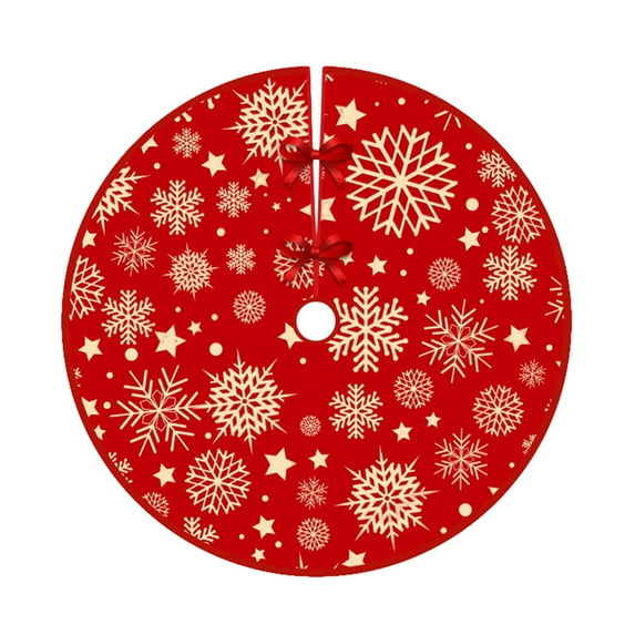 Christmas Christmas Tree Skirt Red Merry Christmas Base Cover for Tree,Indoor Outdoor Holiday New Year Party Home Decor