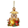 thumbnail image 1 of Christmas Dog Christmas Ornament Christmas Tree Decorations,Acrylic Christmas Ornament Christmas Gifts for Kids Dog Lovers, 1 of 2